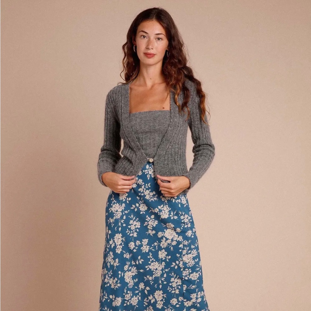 Rouje Demi Cardigan and Sadie Top set - Anthracite sz 36